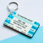 Personalised Concert Ticket Keyring Personalised Keyring Of Life & Lemons 