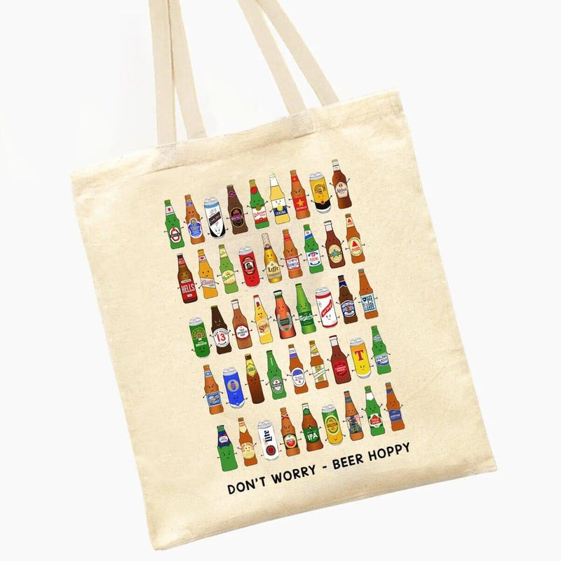Ideal for beer lovers, we've turned the best selling beer into characters and put them all on this tote bag