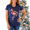 Funny Flamingo Christmas T-Shirt T-Shirt Of Life & Lemons 