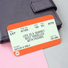 Personalised Train Ticket Wallet Keepsake for Friends Wallet Keepsake Of Life & Lemons 