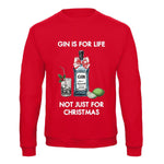 'Gin Is For Life' Christmas Jumper Sweatshirt Of Life & Lemons 