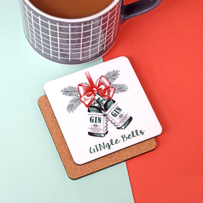 'GINgle Bells' Christmas Coaster Coaster Of Life & Lemons® 