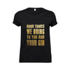 'Good Tonics We Bring' Gin Christmas T-Shirt T-Shirt Of Life & Lemons 