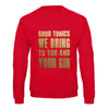 'Good Tonics' Gold Gin Christmas Jumper Sweatshirt Of Life & Lemons 