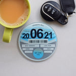 Personalised Glass Tax Disc Coaster for Grandad Coaster Of Life & Lemons® 