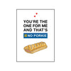 Funny Vegan Sausage Roll Valentine's Card Cards for your Other Half Of Life & Lemons 