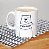 Personalised Bear 'Hug On A Mug' Gift Personalised Mug Of Life & Lemons 