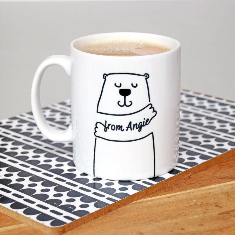 Personalised Bear 'Hug On A Mug' Gift Personalised Mug Of Life & Lemons 