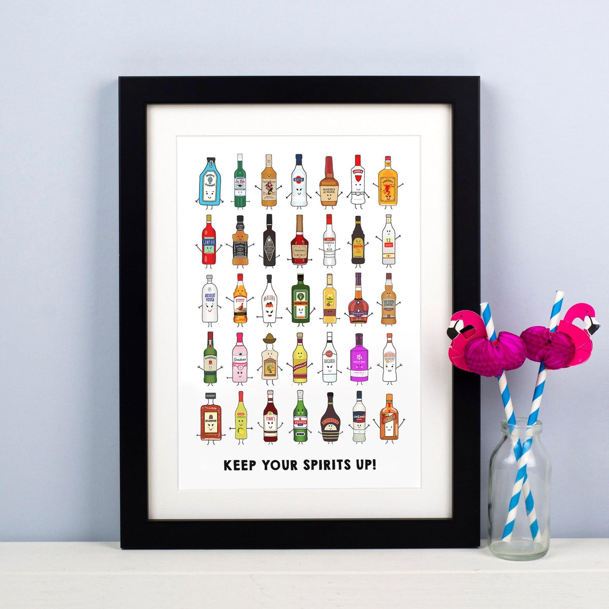 'Keep Your Spirits Up' Print Montage Prints Of Life & Lemons 