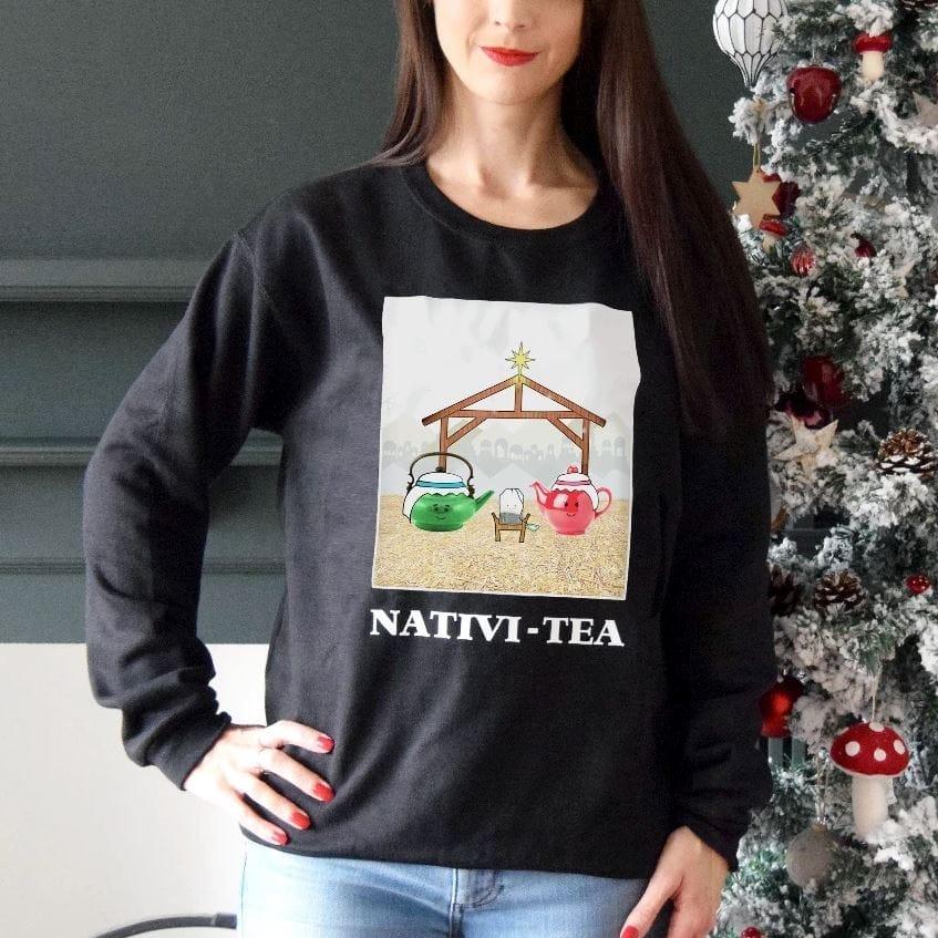 Funny Tea Christmas Jumper Sweatshirt Of Life & Lemons 