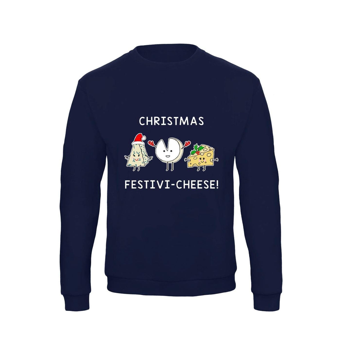 Funny Cheese Christmas Jumper Sweatshirt Of Life & Lemons 