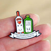 'Together in Spirits' Friendship Enamel Pin Badge Enamel Pin Badge Of Life & Lemons 