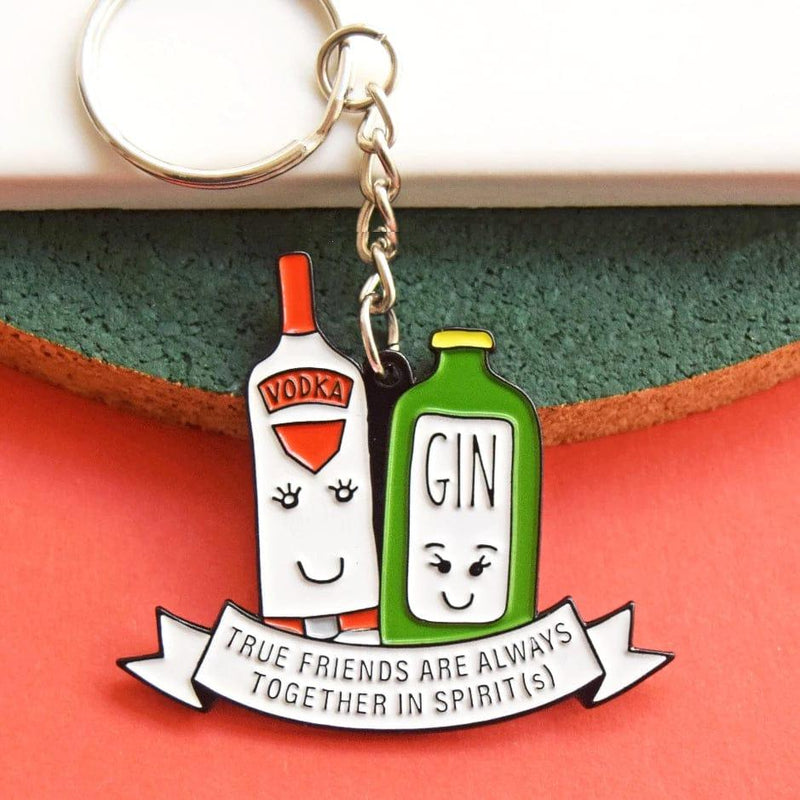 'Together in Spirits' Friendship Keyring Keyring Of Life & Lemons 