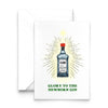 'Glory to the Newborn Gin' Christmas Card Christmas Cards Of Life & Lemons 