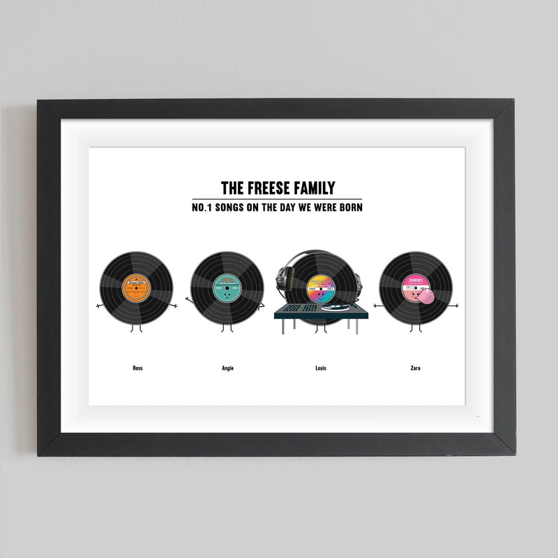 Personalised Music Family Print