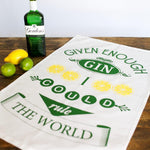 Funny Gin Tea Towel Tea Towel Of Life & Lemons 