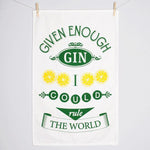 Funny Gin Tea Towel Tea Towel Of Life & Lemons 