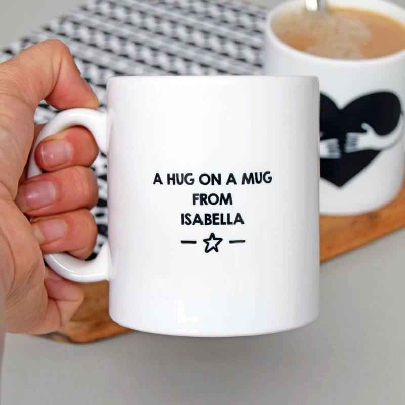 'Hug On A Mug' Personalised Mug Gift Personalised Mug Of Life & Lemons 