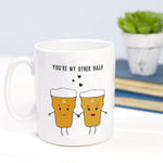 'My Other Half' Beer Mug Mug Of Life & Lemons 