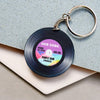 'Our Song' Personalised Vinyl Record Keyring Personalised Keyring Of Life & Lemons 