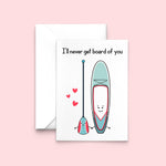 Romantic Stand Up Paddle Board Card Cards for your Other Half Of Life & Lemons 