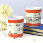 Personalised Train Ticket Mug Personalised Mug Of Life & Lemons 