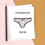 'Positive Pants' Cheer Up/Good Luck Card General Cards Of Life & Lemons 