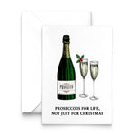 'Prosecco is for Life' Prosecco Christmas Card Christmas Cards Of Life & Lemons 