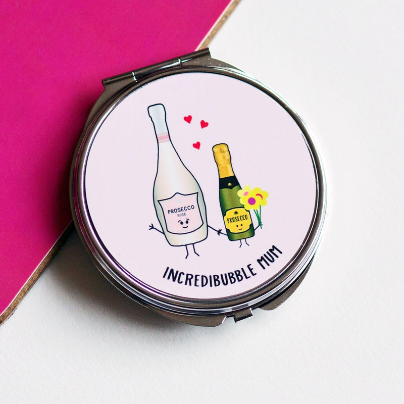 Funny Prosecco Compact Mirror For Mum Compact Mirror Of Life & Lemons® 