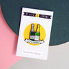 Prosecco Friendship Enamel Pin Badge Enamel Pin Badge Of Life & Lemons 