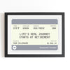 Personalised Train Ticket Retirement Print Train Ticket Prints Of Life & Lemons 