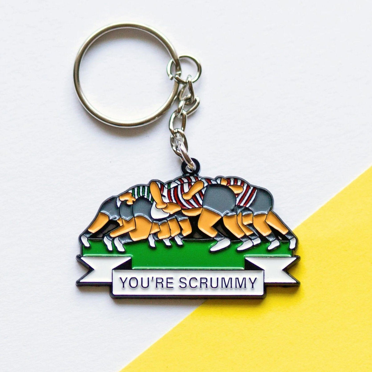 'You're Scrummy' Funny Rugby Keying Keyring Of Life & Lemons 