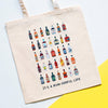A funny rum pun and rum illustrations makes this shopping bag a brilliant gift for a rum lover