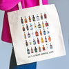 Ideal for rum lovers, we've turned the best selling rums into characters and put them all on this tote bag