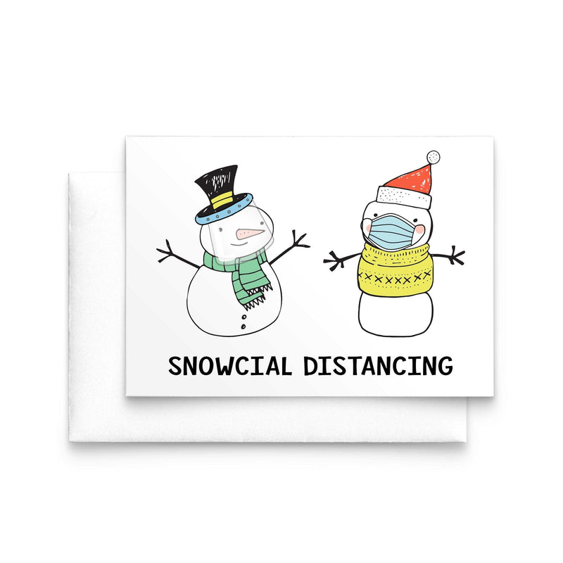 Funny Social Distancing Christmas Card Christmas Cards Of Life & Lemons 