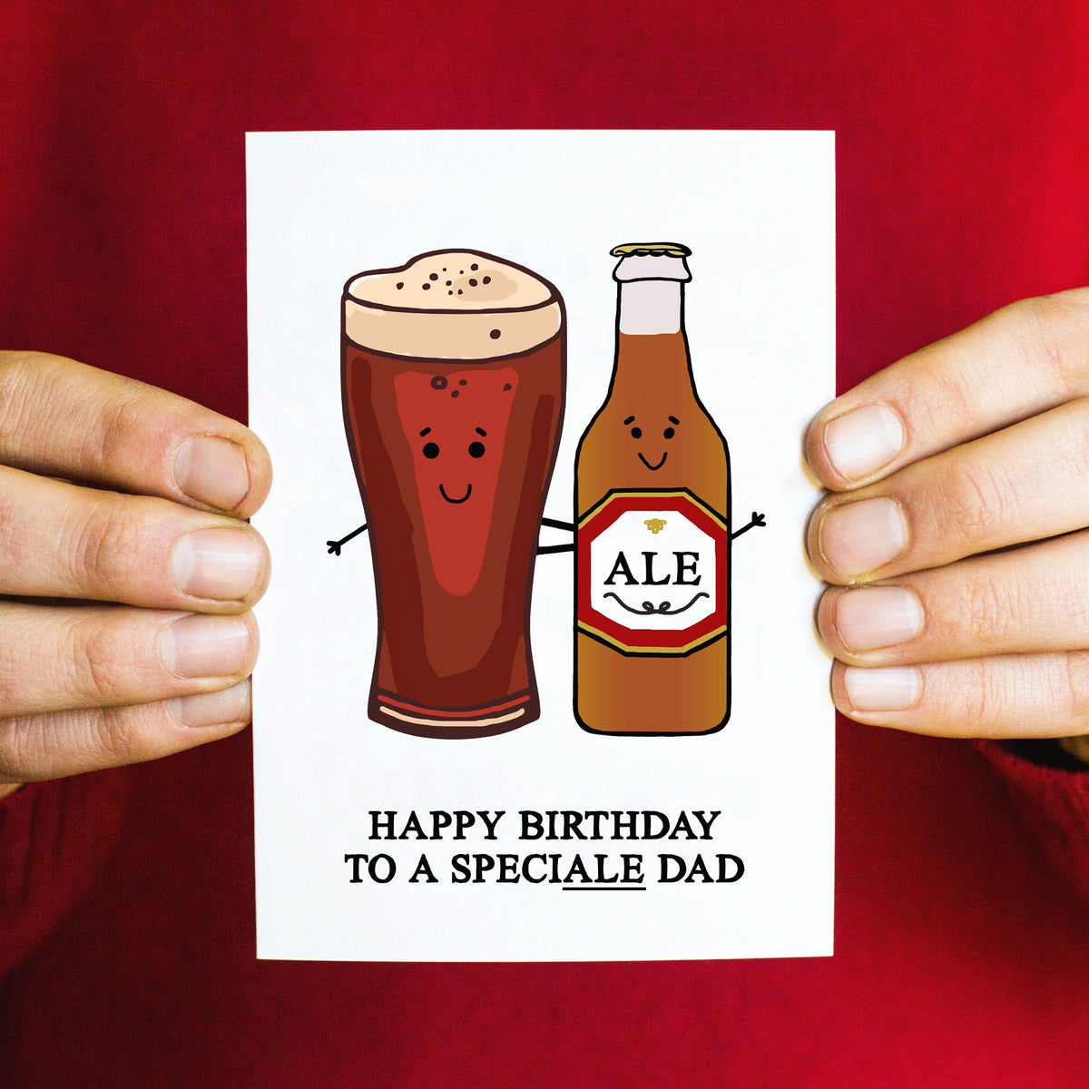 'SpeciALE Dad' Beer Birthday Card Cards for Dad Of Life & Lemons 