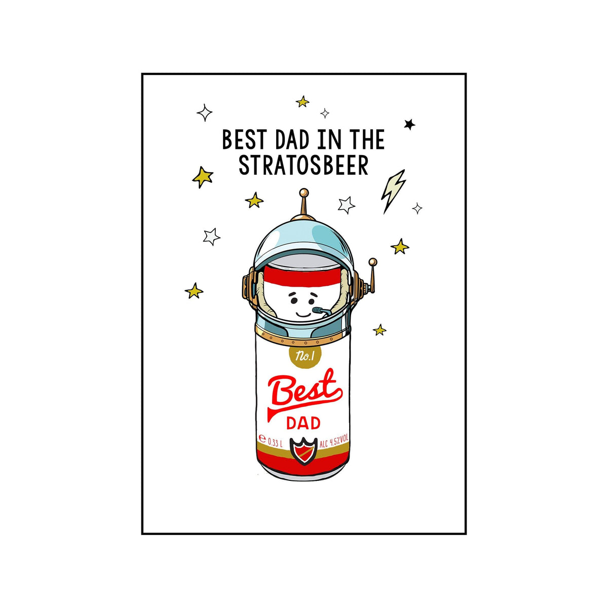 Funny Beer 'Best Dad' Father's day Card Cards for Dad Of Life & Lemons 