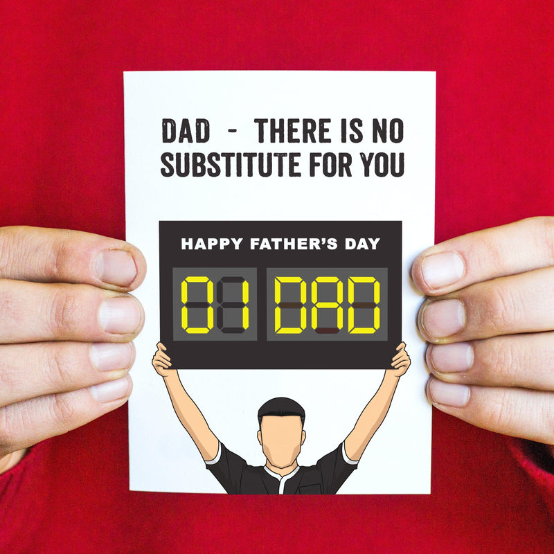 'No Substitute' Football Father's Day Card Cards for Dad Of Life & Lemons 