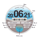 Personalised Glass Tax Disc Coaster for Grandad Coaster Of Life & Lemons® 