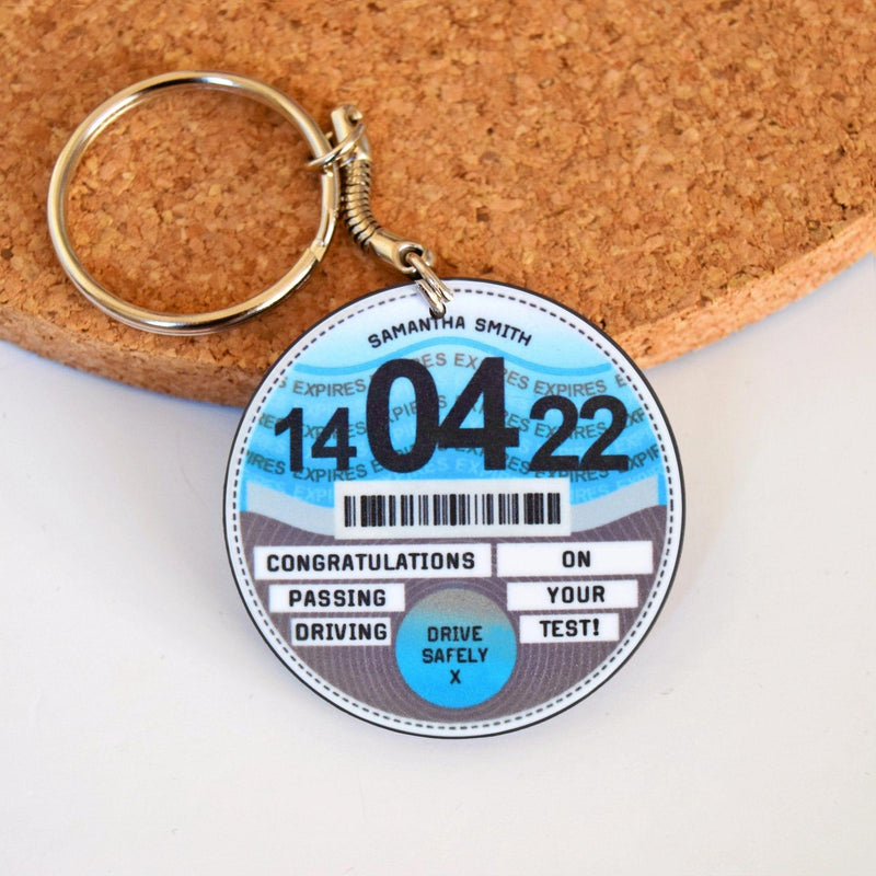 Personalised Tax Disc Keyring Personalised Keyring Of Life & Lemons 