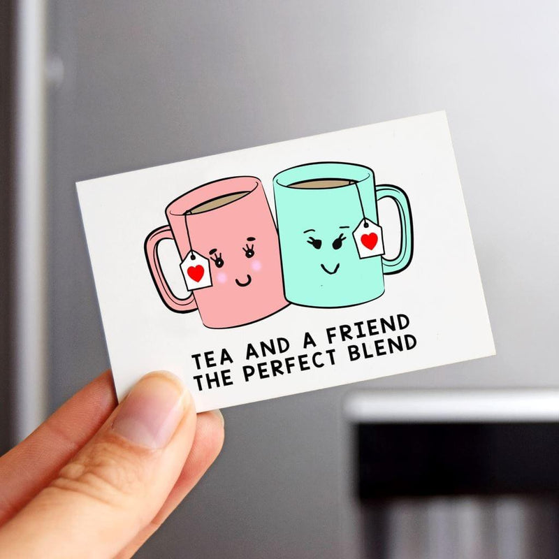 'Tea and a Friend' Fridge Magnet Fridge Magnet Of Life & Lemons 