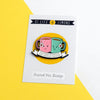 'Tea and a Friend' Enamel Pin Badge Enamel Pin Badge Of Life & Lemons 