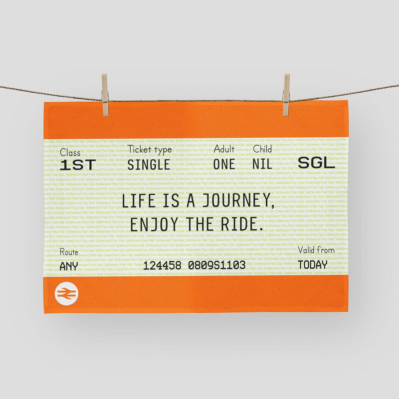 Train Ticket Tea Towel Tea Towel Of Life & Lemons 