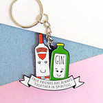 'Together in Spirits' Friendship Keyring Keyring Of Life & Lemons 