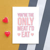 Funny Vegan Valentine's Card Cards for your Other Half Of Life & Lemons 