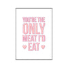 Funny Vegan Valentine's Card Cards for your Other Half Of Life & Lemons 