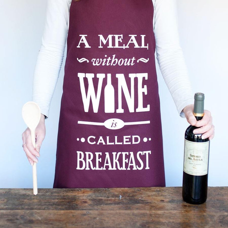 'A Meal Without Wine' Apron Aprons Of Life & Lemons 