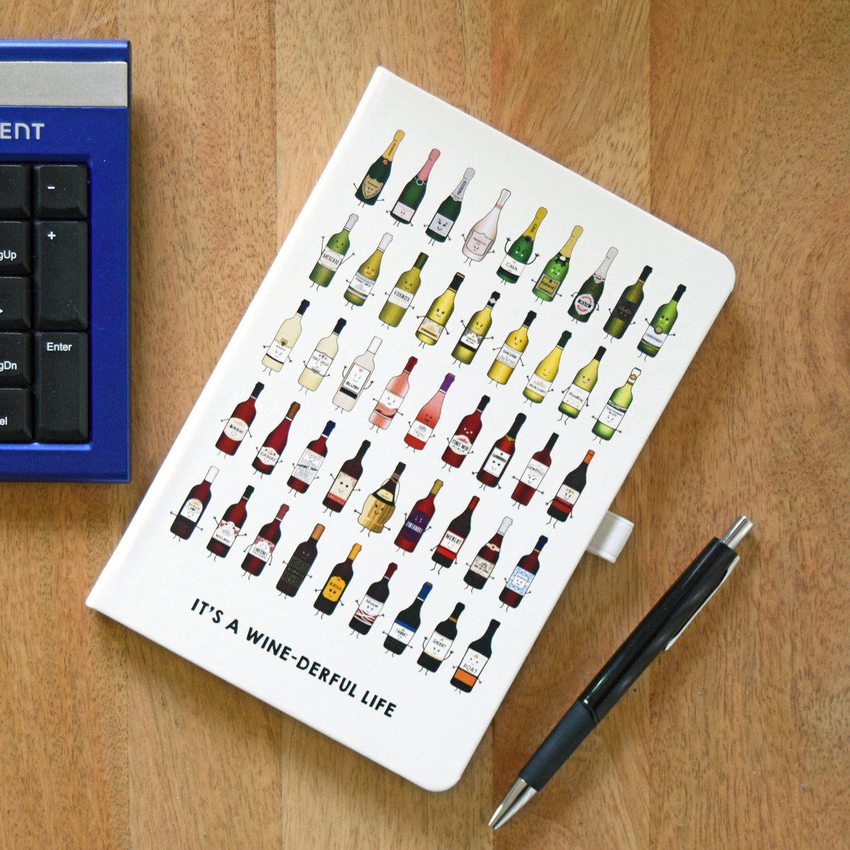 'It's a Winederful Life' Funny Wine Notebook Notebook Of Life & Lemons 